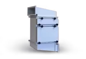 Housing for extracting particles from air
